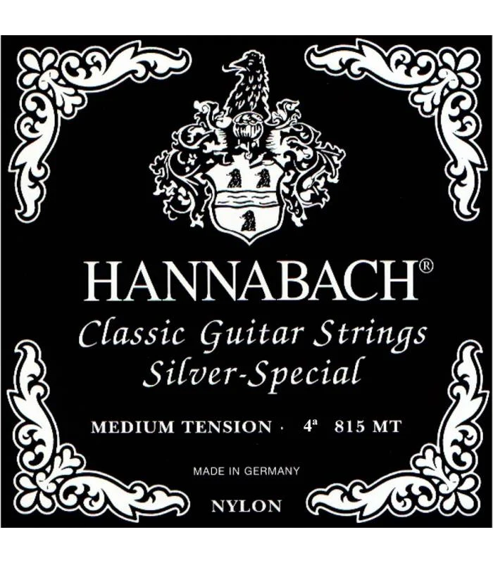 HANNABACH 8154MT BLACK 4ª CUERDA GUITARRA ESPAÑOLA