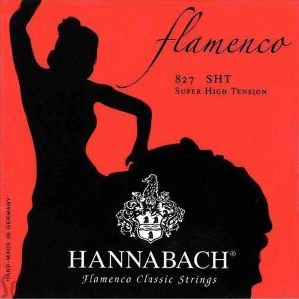 HANNABACH 827SHT ROJO JUEGO CUERDAS GUITARRA FLAMENCA