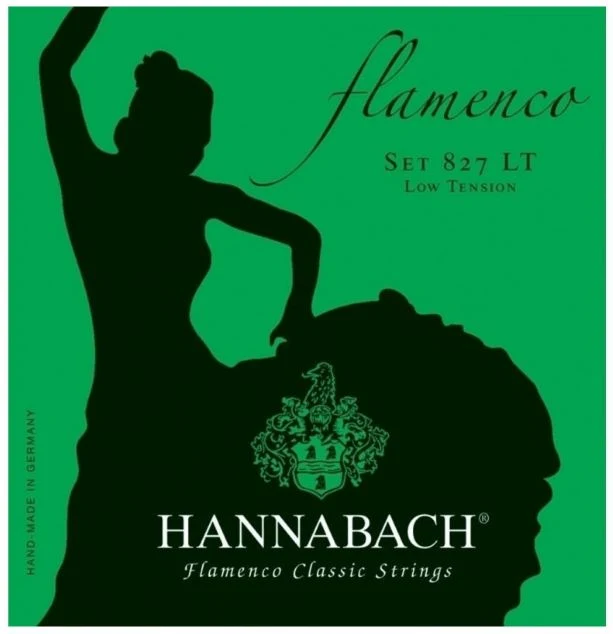 HANNABACH 827LT VERDE JUEGO CUERDAS GUITARRA FLAMENCA