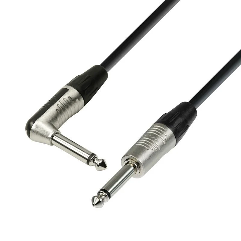 AUVISA STANDARD L K4IPR0900 CABLE INSTRUMENTO REAN 6.3 MM JACK MONO A JACK ANGULADO MONO 9 METROS