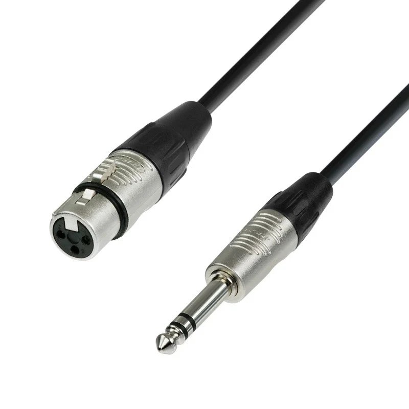 ADAM HALL K4BFV0750 CABLE MICROFONO XLR HEMBRA A JACK ESTEREO 7.5 METROS.