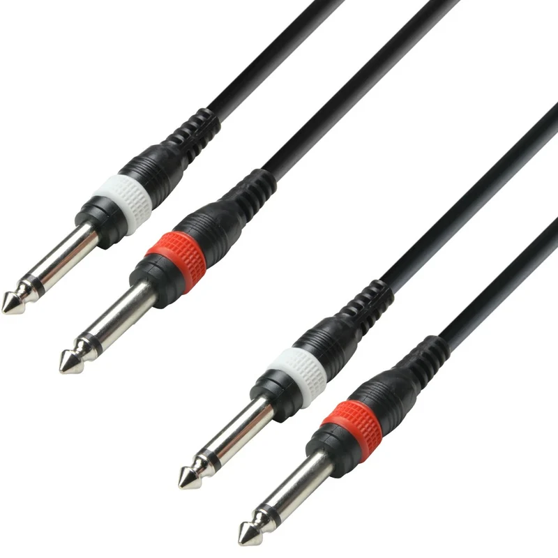 ADAM HALL K3TPP0600 CABLE AUDIO 2 X JACK MONO A 2 X JACK MONO 6 METROS