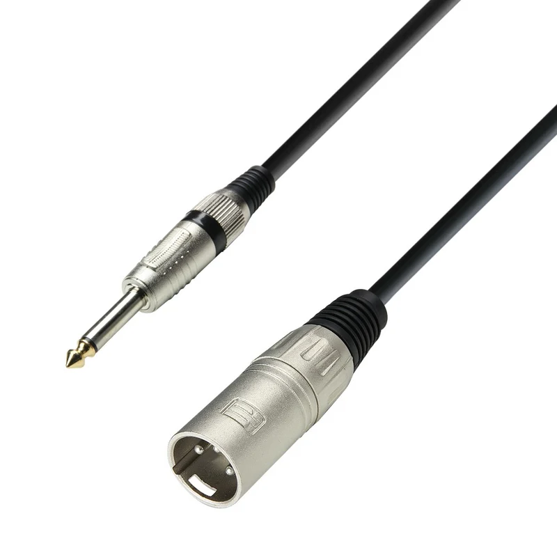 ADAM HALL K3MMP1000 CABLE DE MICROFONO XLR MALE A JACK MONO 10 METROS