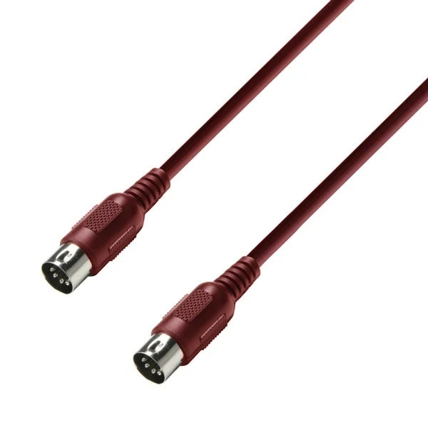 ADAM HALL K3MIDI0150RED CABLE MIDI 1.5 METROS ROJO