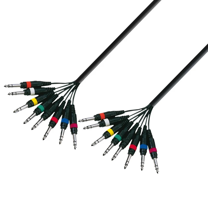 ADAM HALL K3L8VV0300 CABLE MULTICORE 8 X JACK ESTEREO A 8 X JACK ESTEREO 3 METROS