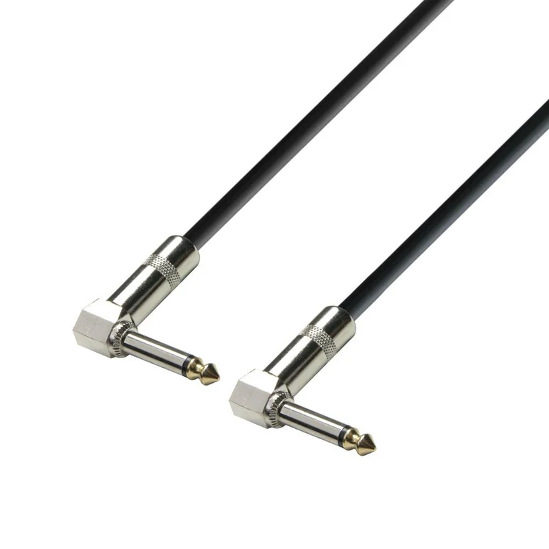 ADAM HALL K3IRR0015 CABLE INSTRUMENTO 6.3 MM ACODADO JACK MONO A 6.3 MM ACODADO JACK MONO 15CM