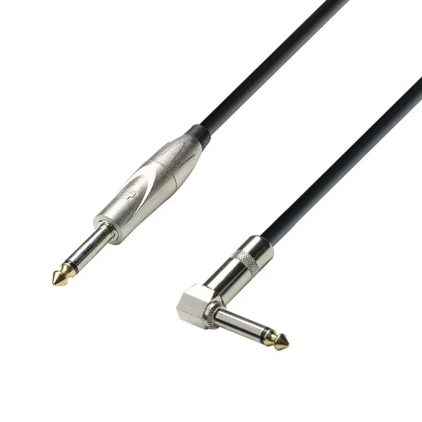 ADAM HALL K3IPR0900 CABLE INSTRUMENTO 6.3 MM JACK MONO A 6.3 MM ACODADO JACK MONO 9 METROS