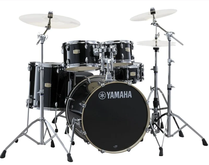 YAMAHA SBP0F5 RB HW680W STAGE CUSTOM BIRCH BATERIA ACUSTICA CON HERRAJES RAVEN BLACK
