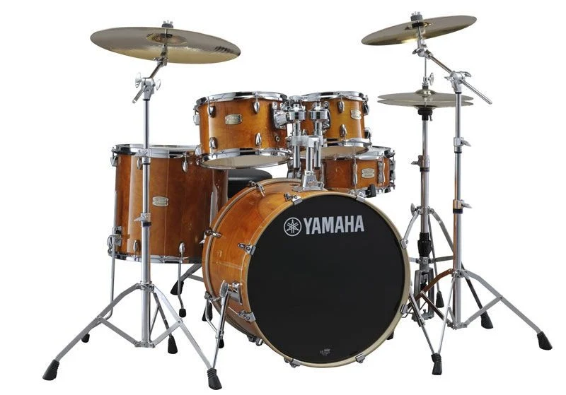 YAMAHA SBP2F5 HA HW680W STAGE CUSTOM BIRCH BATERIA ACUSTICA CON HERRAJES HONEY AMBER