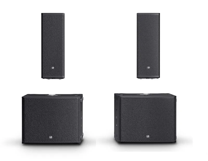 LD SYSTEMS STINGER G3 GALA SET A 2 ALTAVOCES ACTIVOS DOBLES Y 2 SUBWOOFERS ACTIVOS