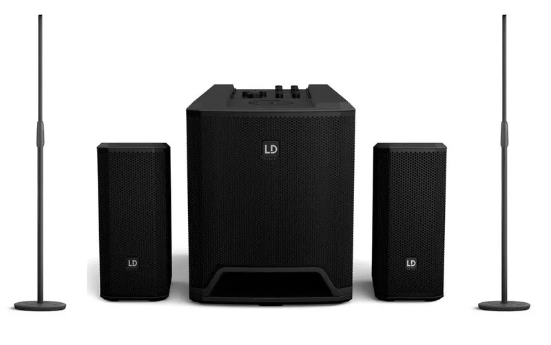 LD SYSTEMS -PACK- DAVE10 G4X SISTEMA COMPACTO DE PA ACTIVO + SOPORTE ALTAVOZ