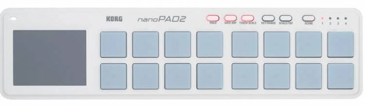 KORG NANOPAD 2 CONTROLADOR ULTRAFINO BLANCO ALIMENTADO POR USB