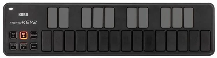 KORG NANOKEY 2 BK CONTROLADOR ULTRAFINO NEGRO DE 25 TECLAS SENSIBLES
