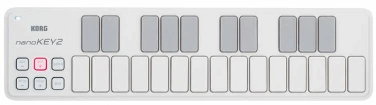 KORG NANOKEY 2 CONTROLADOR ULTRAFINO BLANCO DE 25 TECLAS SENSIBLES