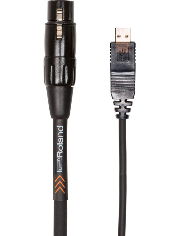 ROLAND RCC10USXF CABLE XLR HEMBRA A USB 3 METROS NEGRO.