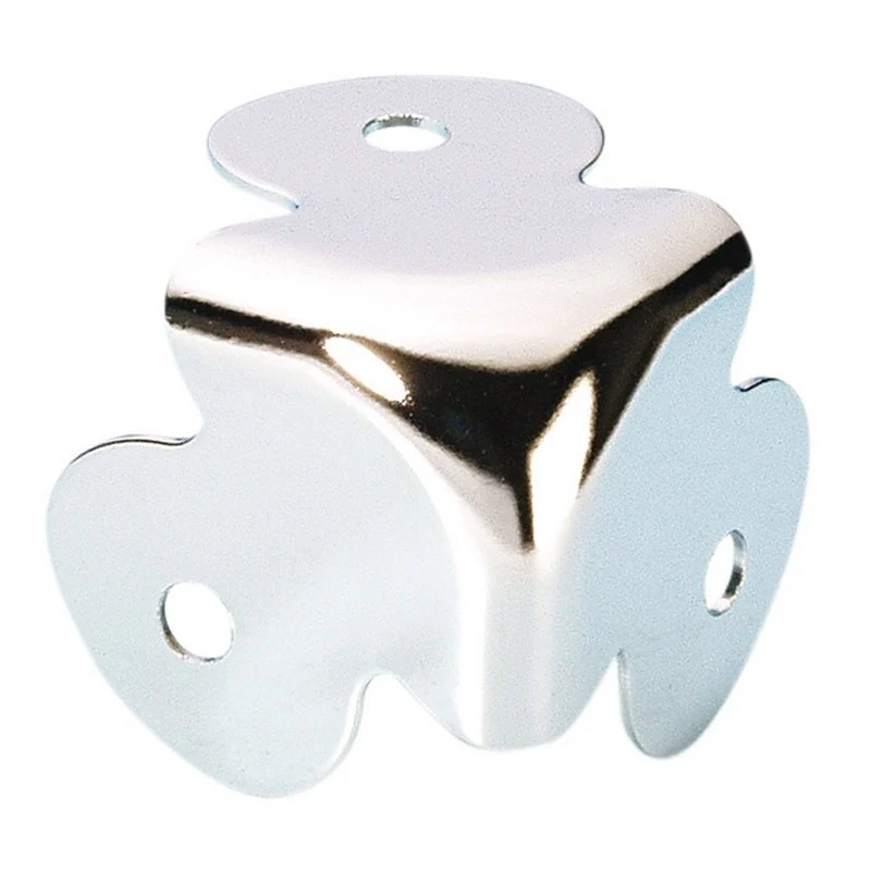 ADAM HALL 4050 CANTONERA PLANA 3 PATAS CROMO