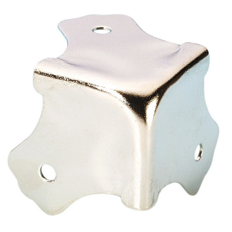 ADAM HALL 4012 CANTONERA PLANA 3 PATAS NIQUEL