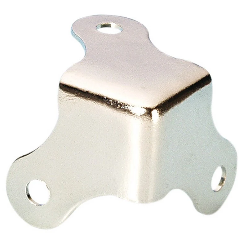 ADAM HALL 4007 CANTONERA PLANA PEQUEÑA 3 PATAS NIQUEL