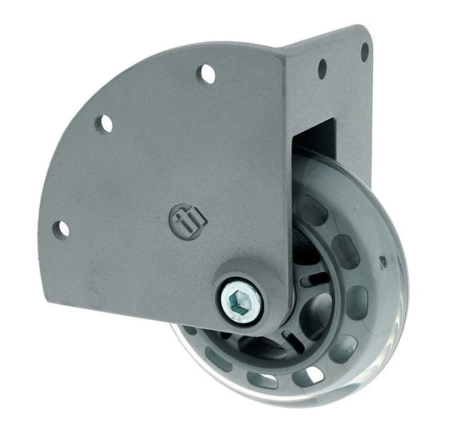 ADAM HALL 37450S RUEDA BLANDA EMPOTRADA PARA MONTAJE EN ESQUINA 75MM
