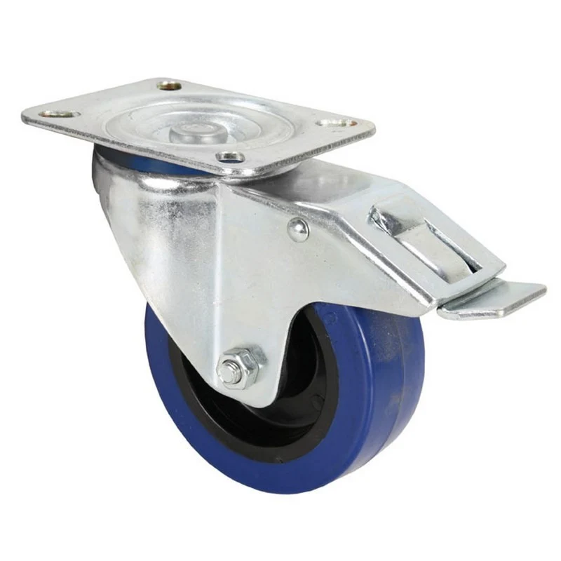 ADAM HALL 372191 RUEDA GIRATORIA 100 MM AZUL Y FRENO