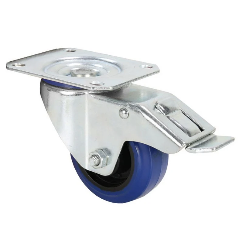 ADAM HALL 372091 RUEDA GIRATORIA 80 MM AZUL Y FRENO. UNIDAD