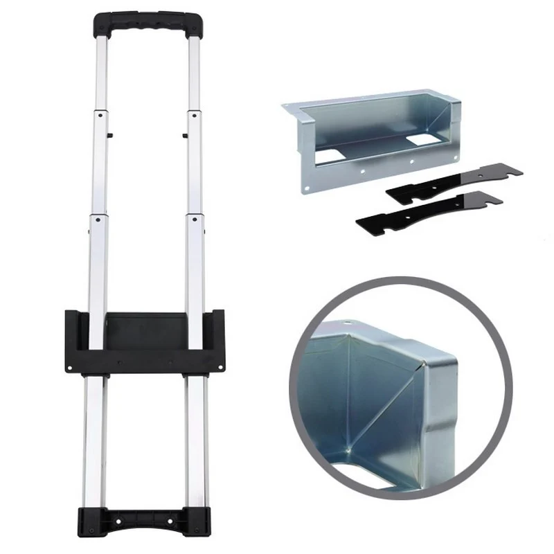 ADAM HALL 3476043 ASA TELESCOPICA ESCAMOTEABLE 3 EXTENSIONES, CINC Y BASE CON PASO PERFIL