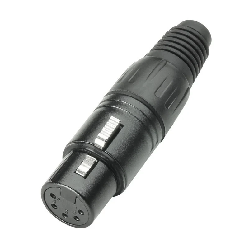 ADAM HALL K4CXF5BLK CONECTOR AEREO XLR HEMBRA 5 PINES NEGRO