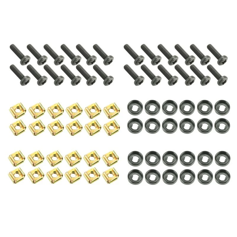 ADAM HALL 5928M24AH BOLSA DE 24 TORNILLOS M6 X 20 MM CON TUERCAS ENJAULADAS Y ARANDELAS