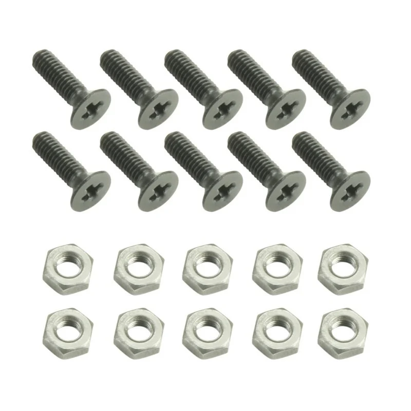 ADAM HALL 5420M10AH BOLSA DE 10 TORNILLOS DE ESTRELLA M3X10MM CON TUERCAS