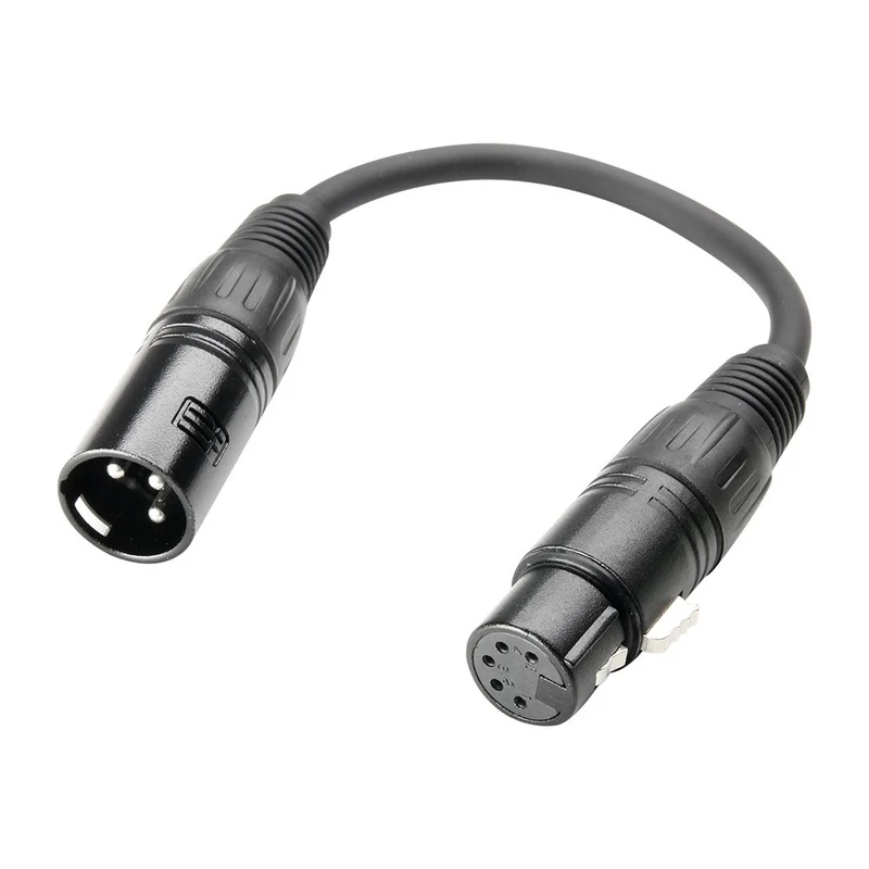 ADAM HALL K3DHM0020 CABLE DMX DE XLR 5 PINS HEMBRA A XLR 3 PINS MACHO 20CM