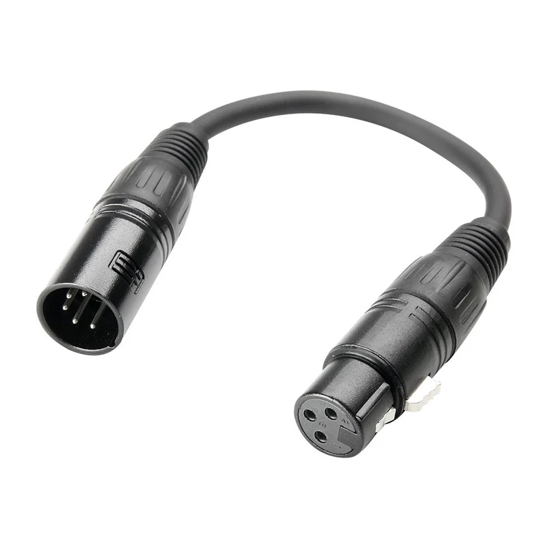 ADAM HALL K3DGF0020 CABLE DMX DE XLR 5 PINS MACHO A XLR 3 PINS HEMBRA 20CM