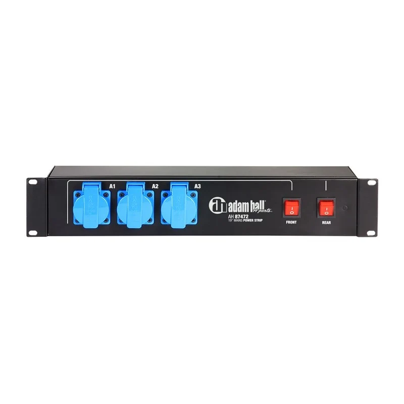 ADAM HALL 87472 BASE DE ENCHUFES 2U 9 TOMAS SCHUKO