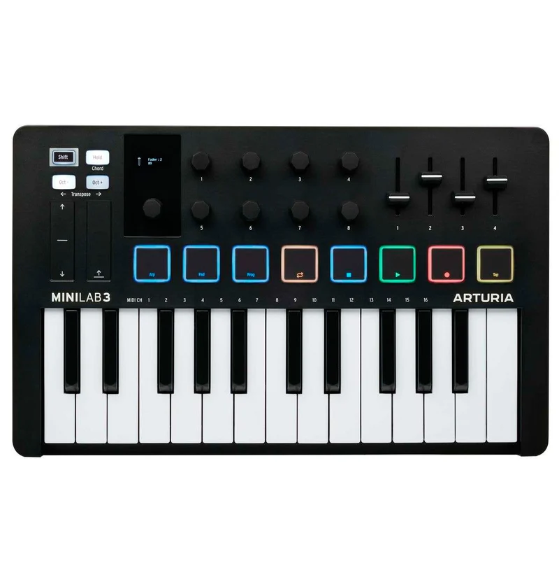 ARTURIA MINILAB 3 BK TECLADO CONTROLADOR 25 TECLAS NEGRO