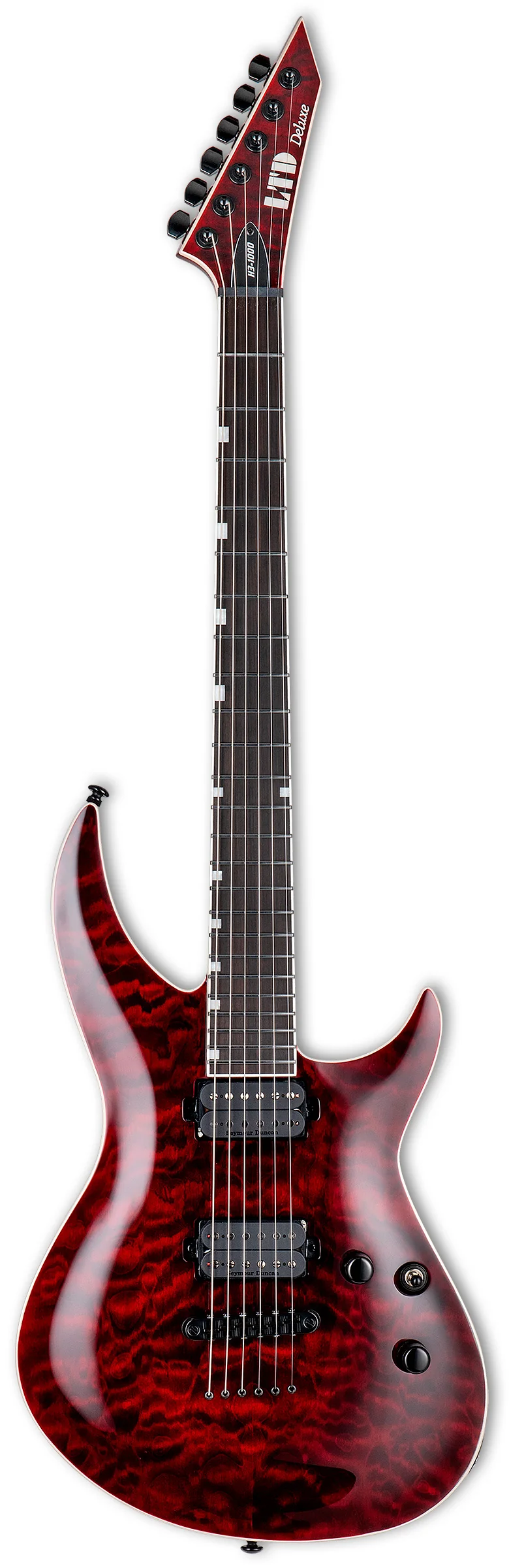 ESP LTD H3 1000QM STBC GUITARRA ELECTRICA SEE THRU BLACK CHERRY