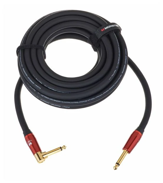 MONSTER M ACST2-21A PROLINK ACOUSTIC CABLE INSTRUMENTO JACK RECTO ACODADO 6.4 METROS
