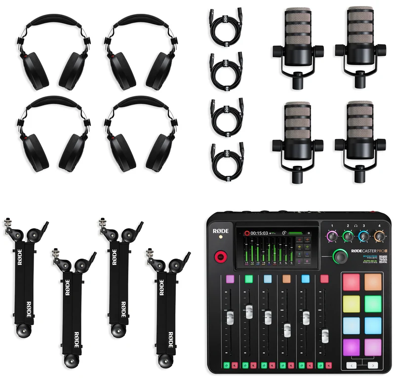 RODE -PACK4- PODCASTING RODECASTER PRO II PARA CUATRO PERSONAS