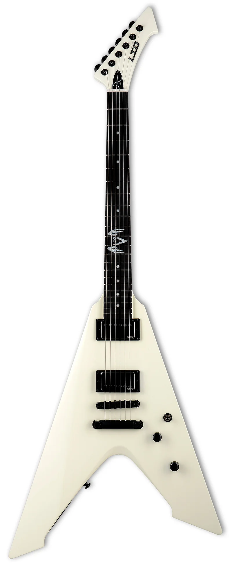 ESP LTD VULTURE OW JAMES HETFIELD GUITARRA ELECTRICA OLYMPIC WHITE