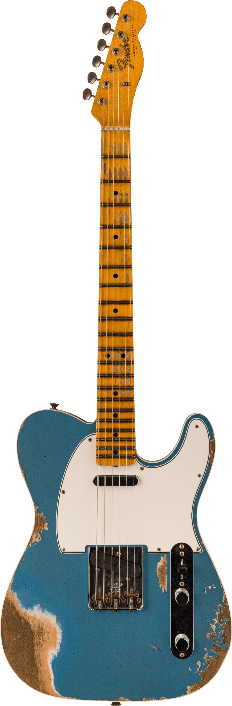 FENDER 1965 CUSTOM SHOP HEAVY RELIC TELECASTER MN GUITARRA ELECTRICA AGED LAKE PLACID BLUE.