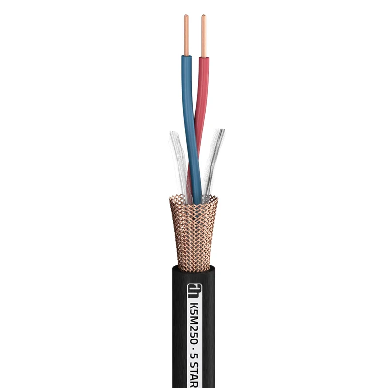 ADAM HALL K5M250 CABLE MICROFONO NEGRO. UN METRO