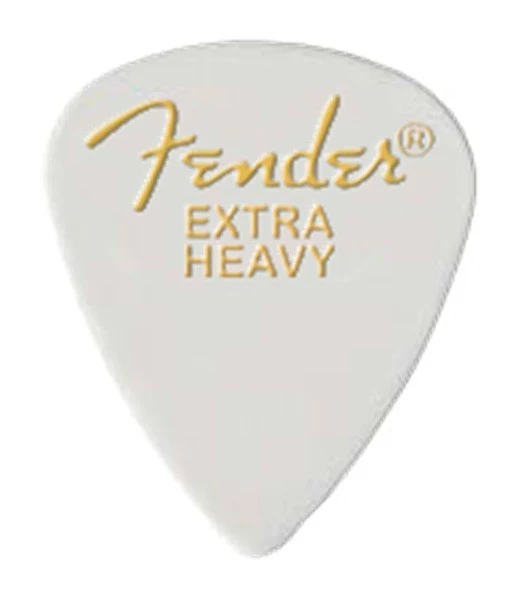 FENDER 0980351680 351 CLASSIC CELLULOID PUA BLANCA EXTRA HEAVY. UNIDAD.
