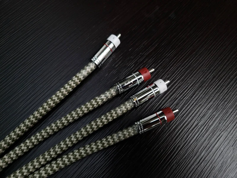 Silver Omega Par de Cables RCA plata | Handcraft