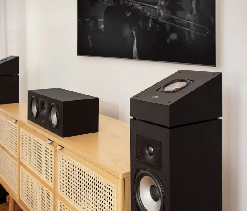 Polk Monitor XT90 (par) | Módulos de altura Hi-Res para Dolby Atmos y DTS:X | Sonido 3D inmersivo y cine en casa sin bocinas de techo | JMI Audio