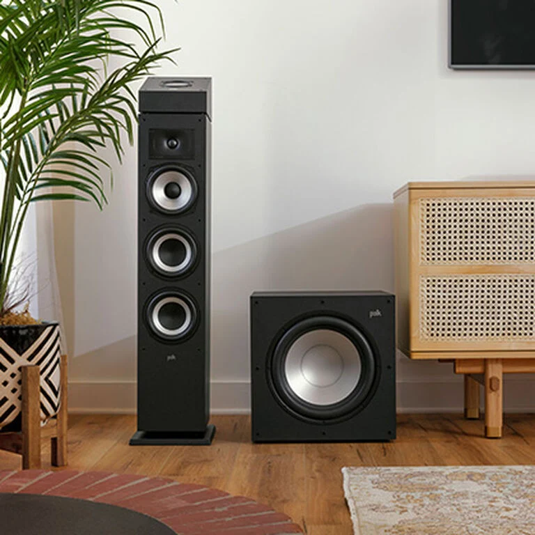 Polk Monitor XT60 (par) | Bocinas de torre Hi-Res | Graves profundos, gran llenado y cine en casa de alto impacto | JMI Audio