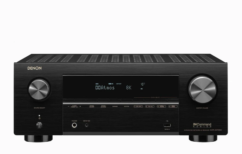AVR-X3700H Receptor AV 8K de 9.2 Canales con 105W por Canal | Denon