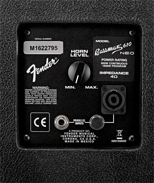 FENDER BASSMAN 610 NEO CABINET PANTALLA AMPLIFICADOR BAJO
