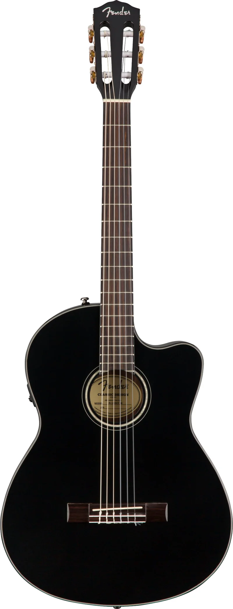 FENDER CN140SCE BLK WN GUITARRA ESPAÑOLA ELECTRIFICADA NEGRA