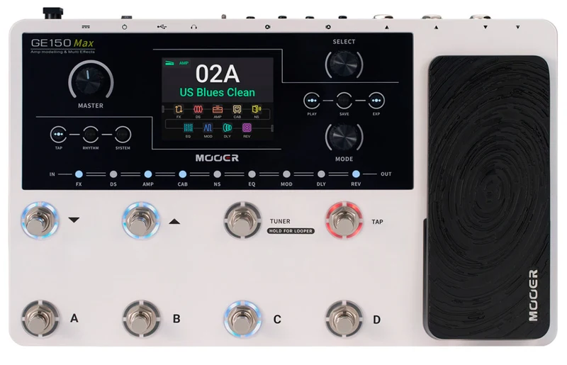 MOOER GE150 MAX PEDALERA MULTIEFECTOS