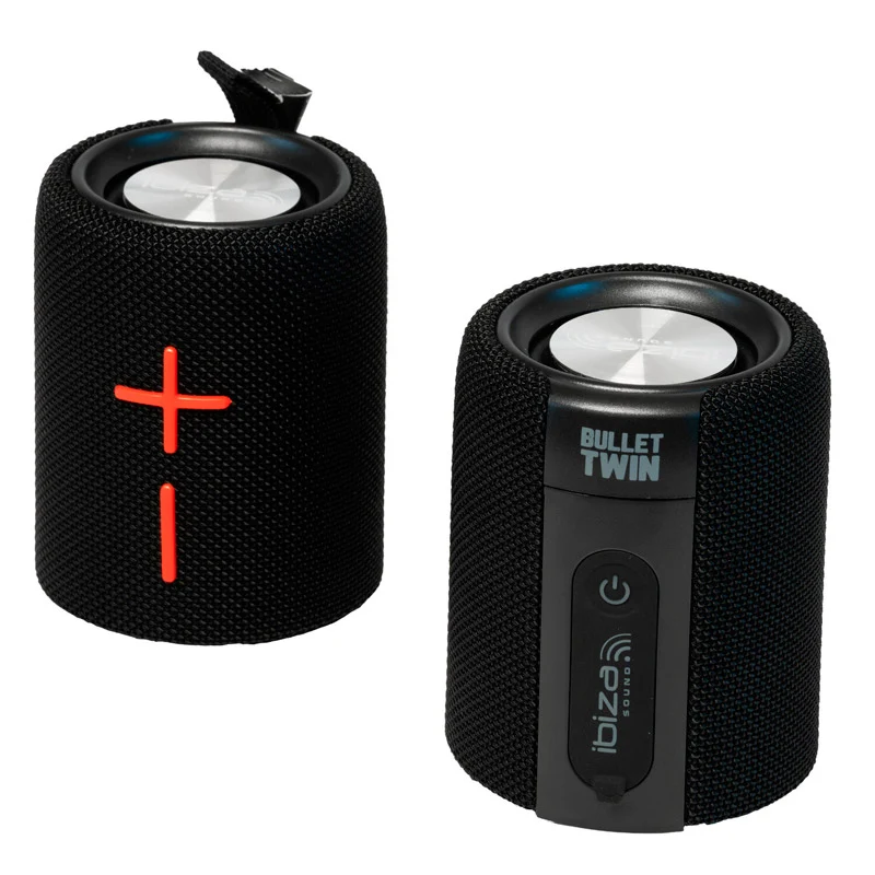 IBIZA SOUND BULLET TWIN MINIALTAVOZ BLUETOOTH 2X20W