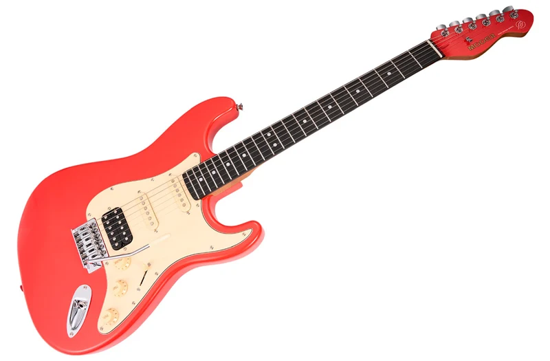 MOOER MSC10 ELITE FR GUITARRA ELECTRICA FIESTA RED