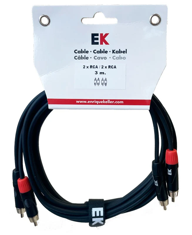 AUVISA PPD0023 CABLE 2 X RCA A 2 X RCA 3 METROS
